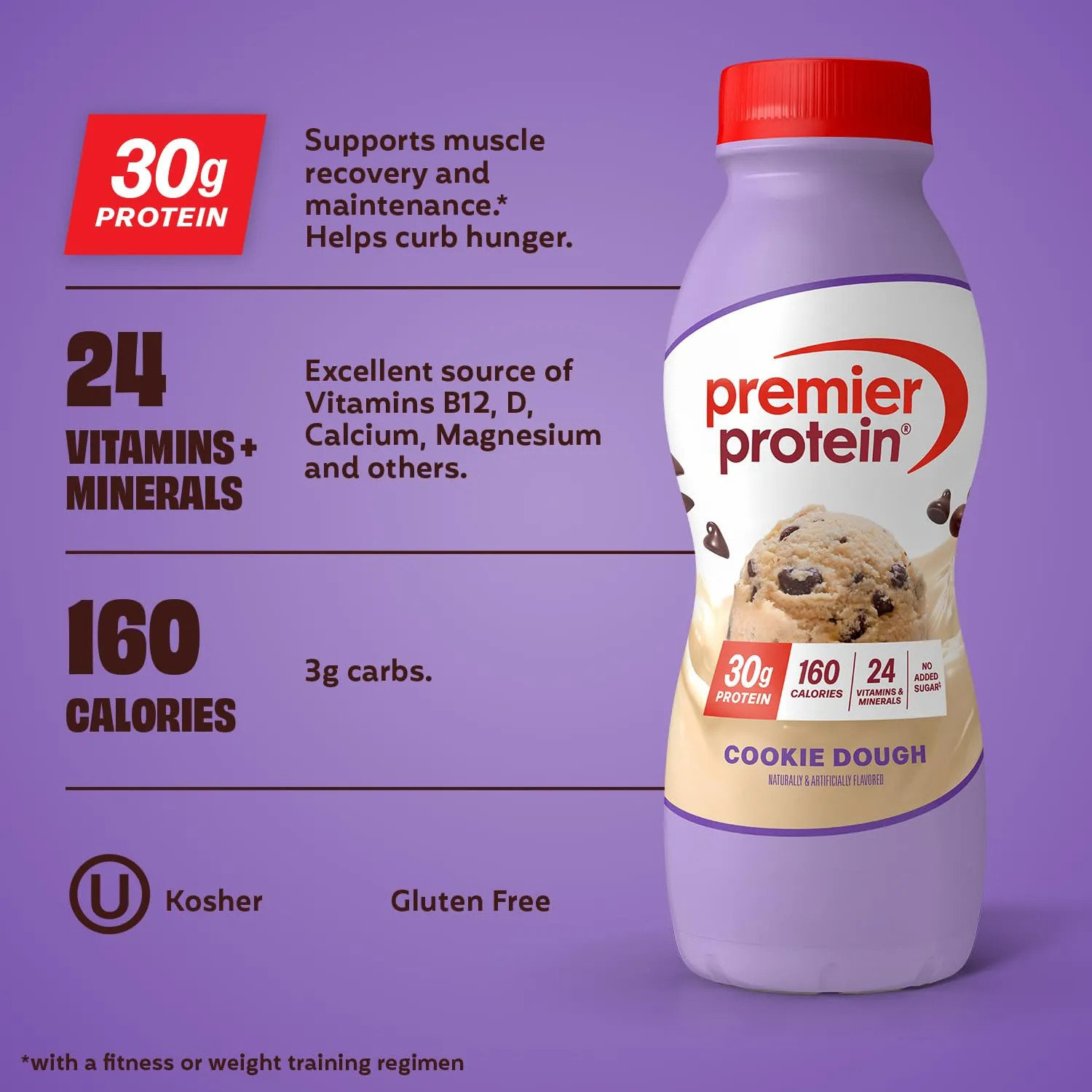 Premier Protein Cookie Dough High Protein Shake 11.5 Fl Oz PACK OF 36