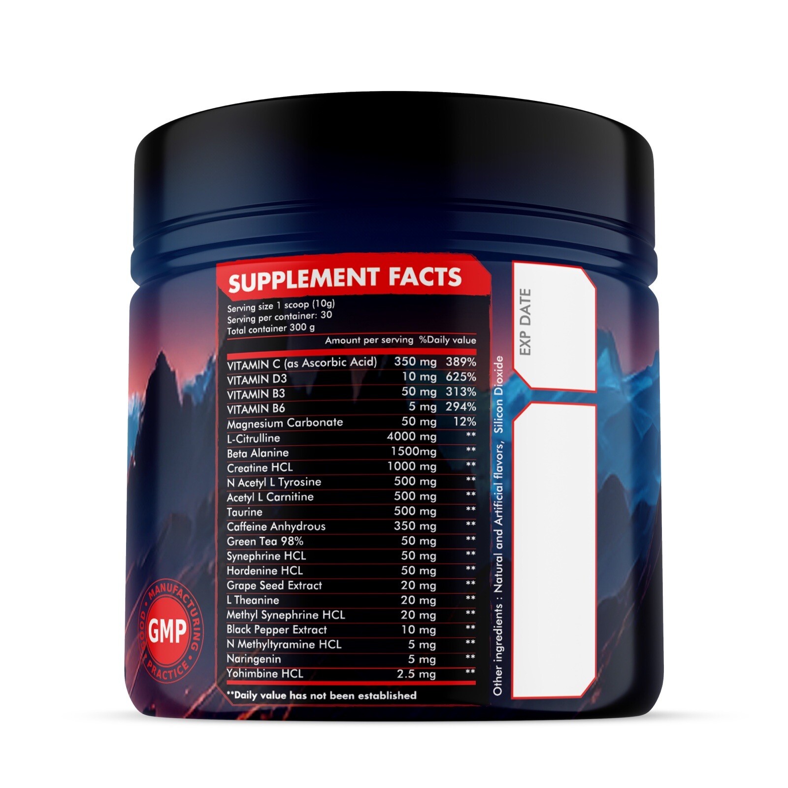 high stim pre workout powder