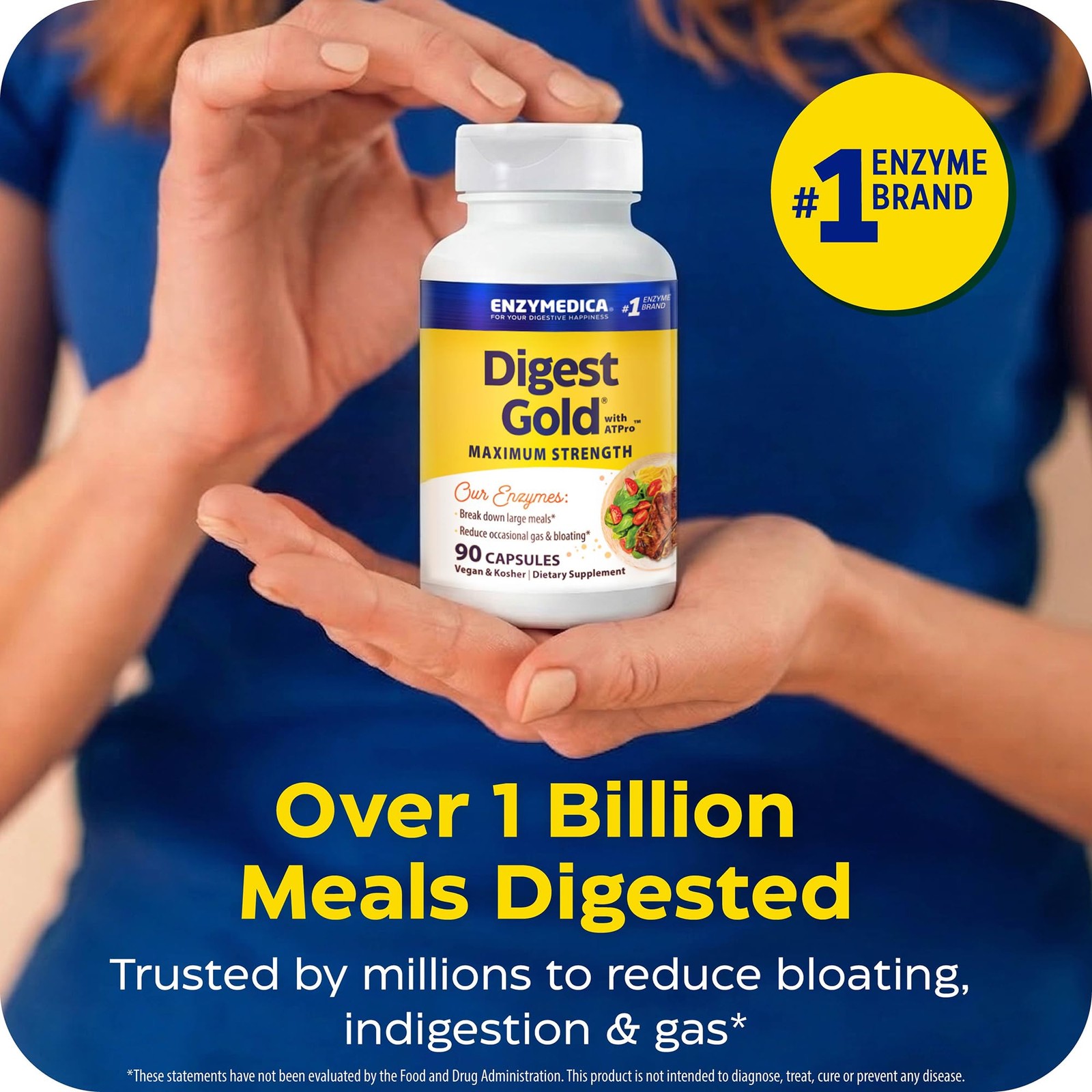 Enzymedica Digest Gold, Maximum Strength, ATPro Energy 90 Count, No Color