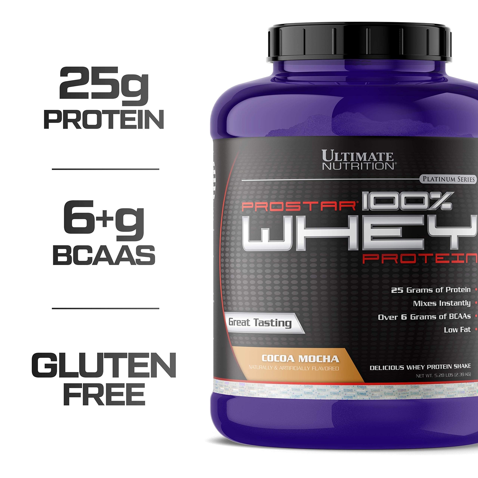 Ultimate Prostar Whey Protein Powder – 80 Servings,Cocoa Mocha, 5.28 Pounds