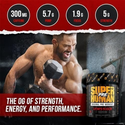 Pre Workout Powder – Long-Lasting Energy, Pump & Focus – Lion’s Blood
