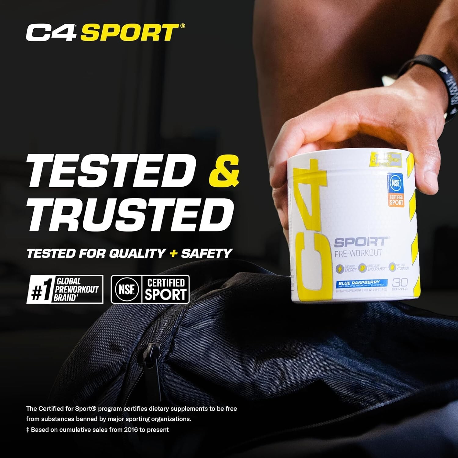 NSF Certified C4 Sport Pre Workout Powder – Energy with Beta-Alanine 30 Servings