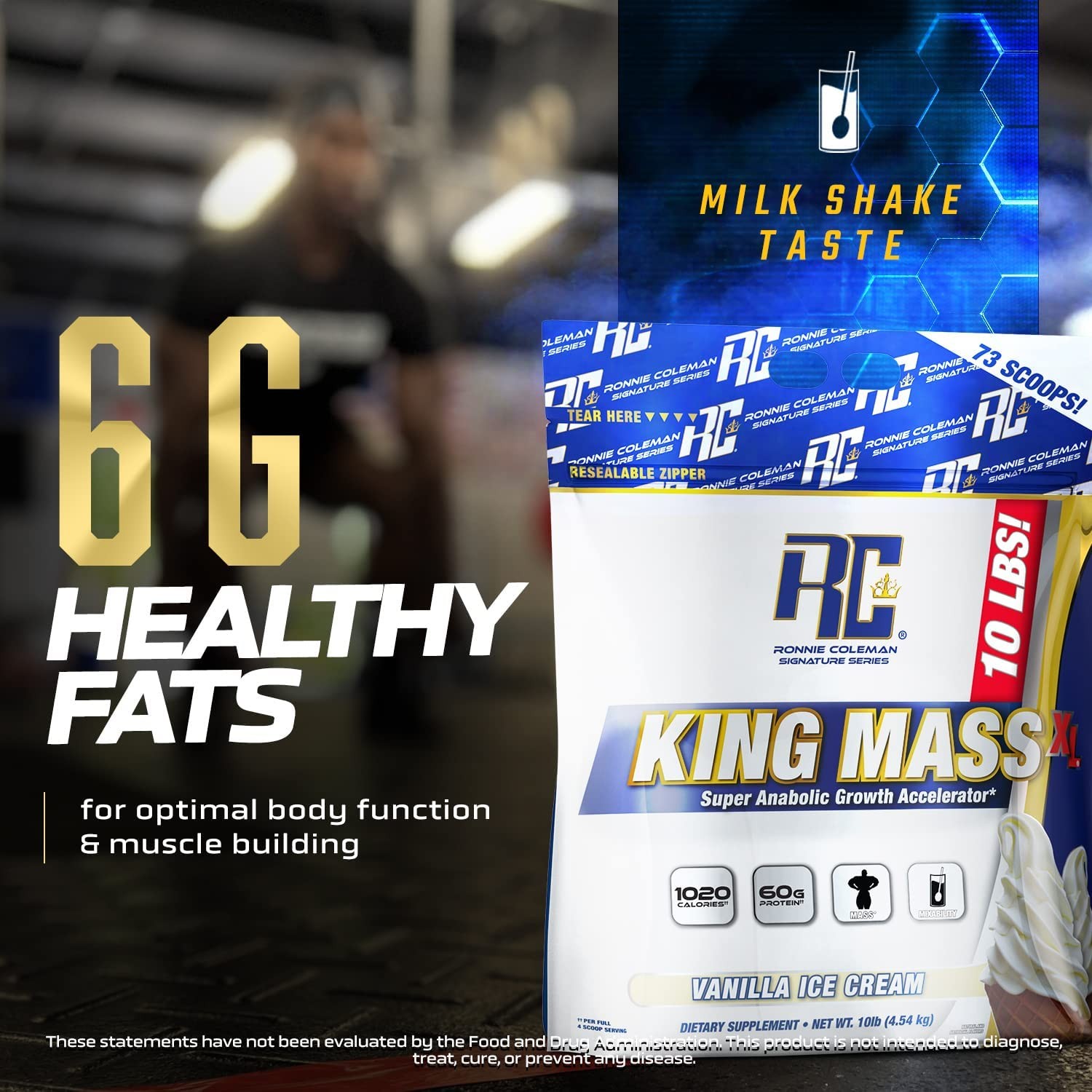 Coleman Signature Series King Mass XL Mass Gainer Protein Powder – Dark Chocolat