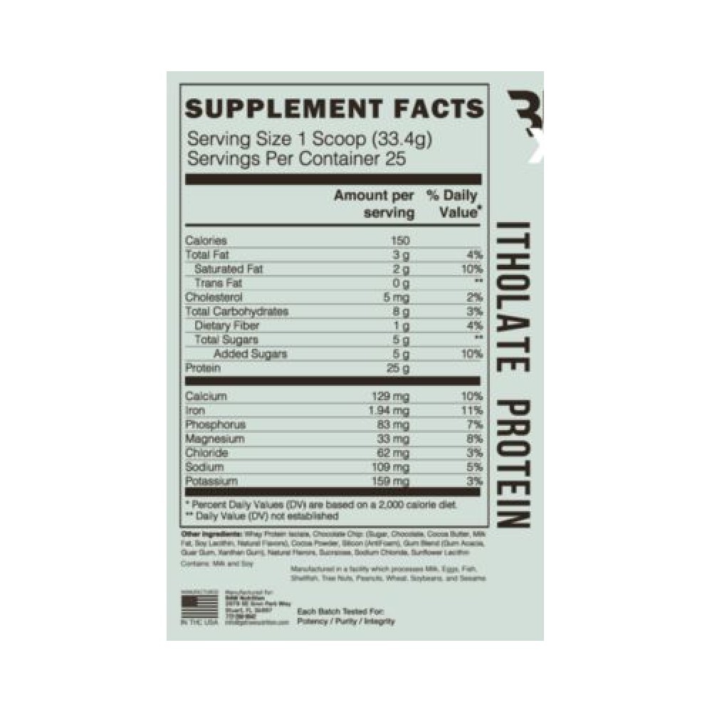 CBUM Series Itholate Protein Powder – Mint Chip Ice Cream (1.8 lbs./25 Servings)