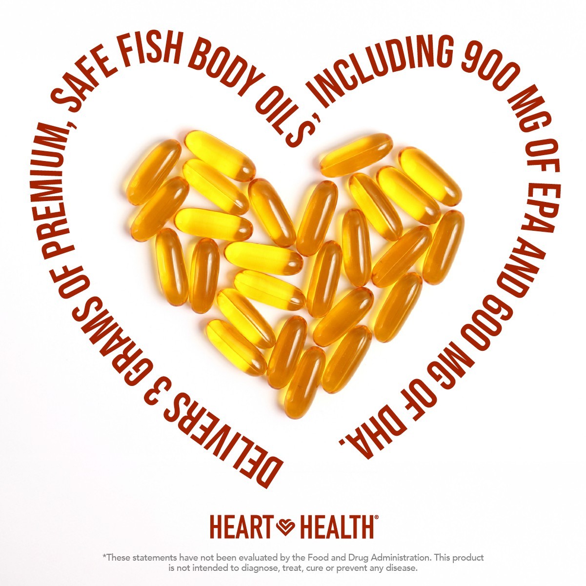 Heart Health Essentials: Omega 3 Fish Oil with Vitamin E