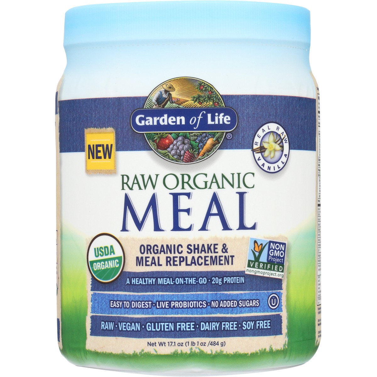 Garden Of Life Raw Organic Meal Vanilla Shake & Replacement 20 G 1 Pack