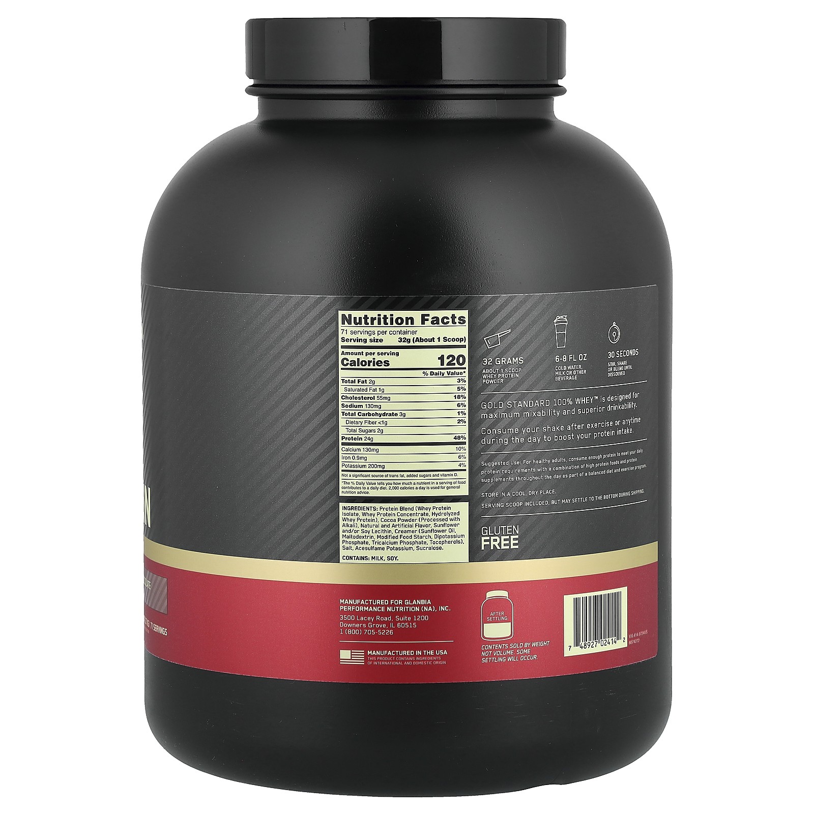Gold Standard 100% Whey, Extreme Milk Chocolate, 5 lb (2.27 kg)