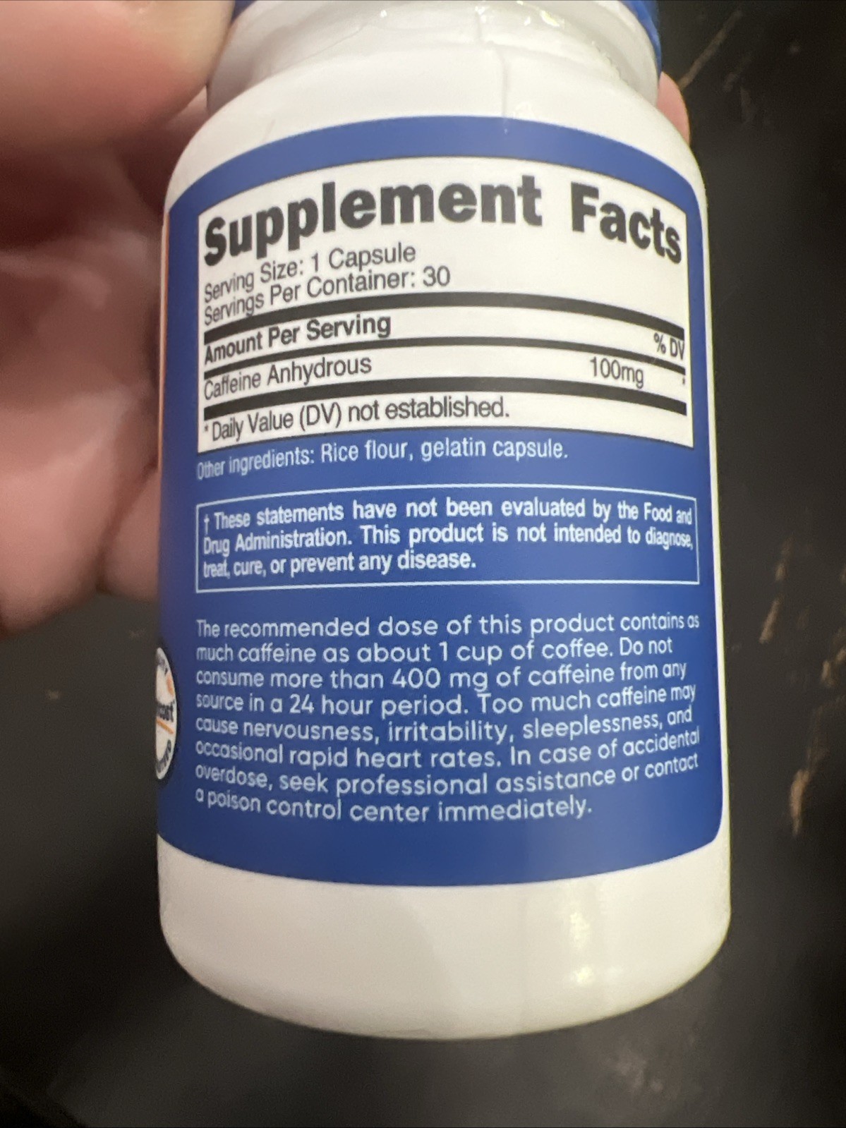 Nutricost Caffeine Pills 100mg