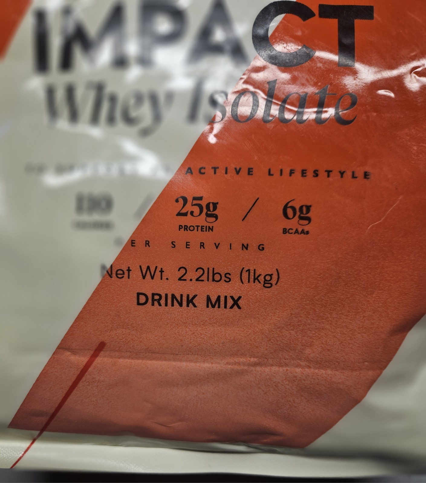 MyProtein Impact Whey Isolate Protein Powder DRINK UNFLAVORED 2.2 lbs.