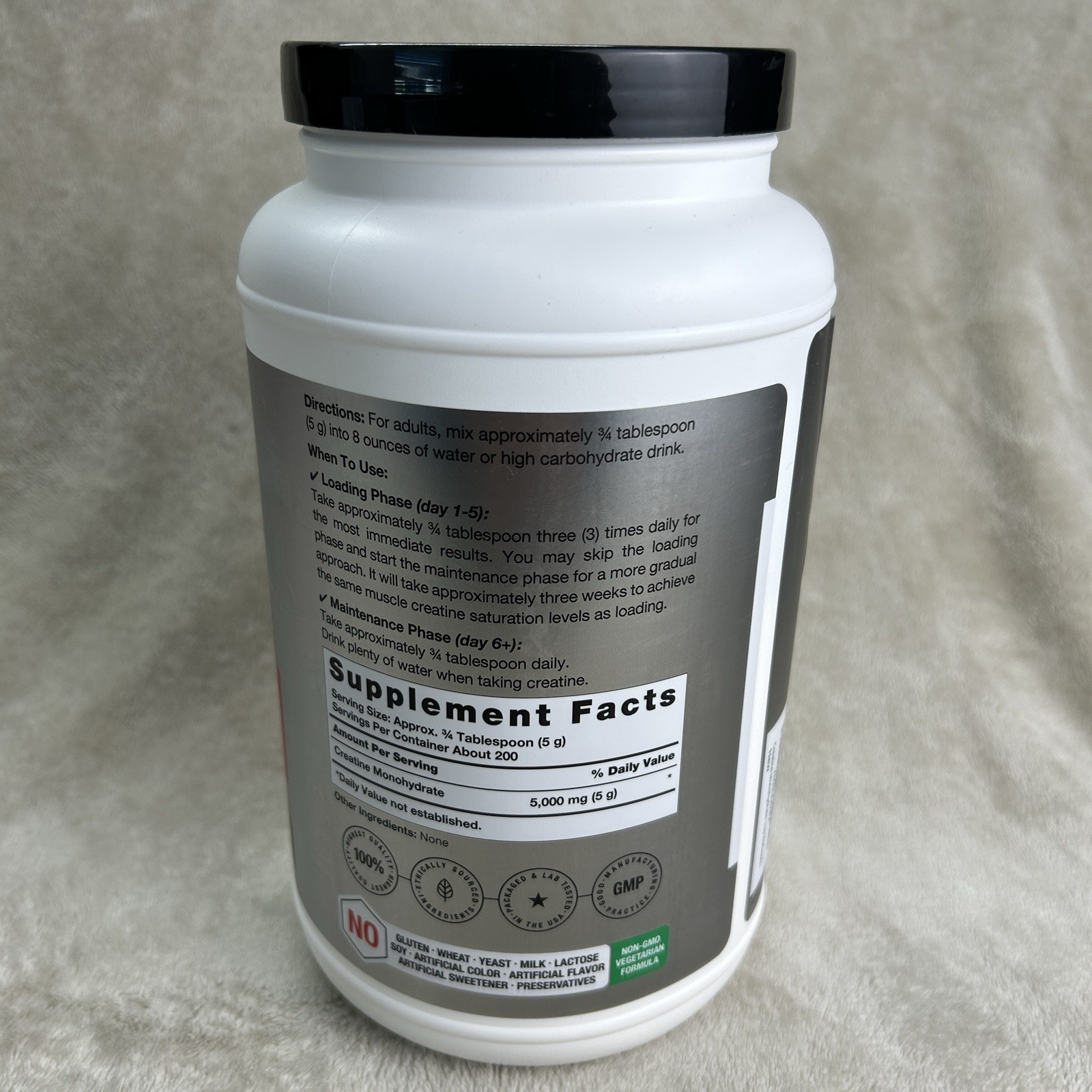 Horbaach Creatine Monohydrate Powder Micronized Unflavored 35.2oz EXP 11/2026