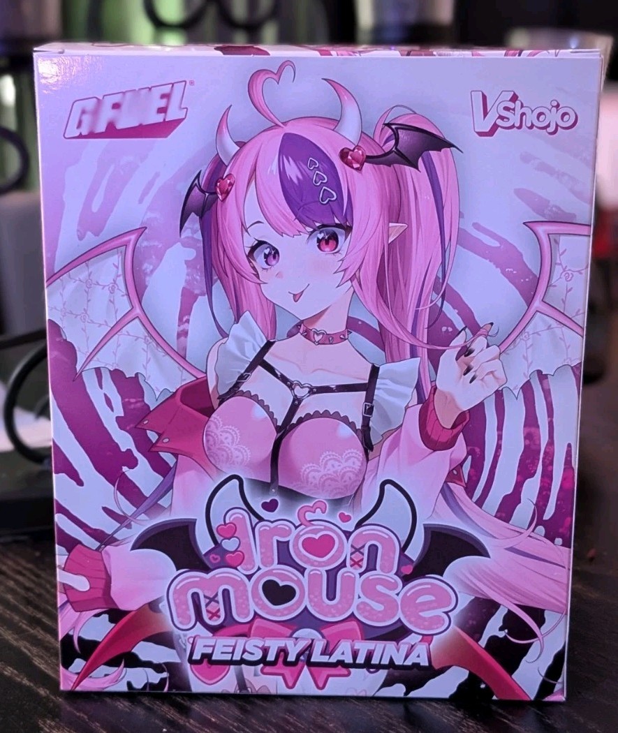 G FUEL X Ironmouse Feisty Latina Collector’s Box w/ Sticker & Standee