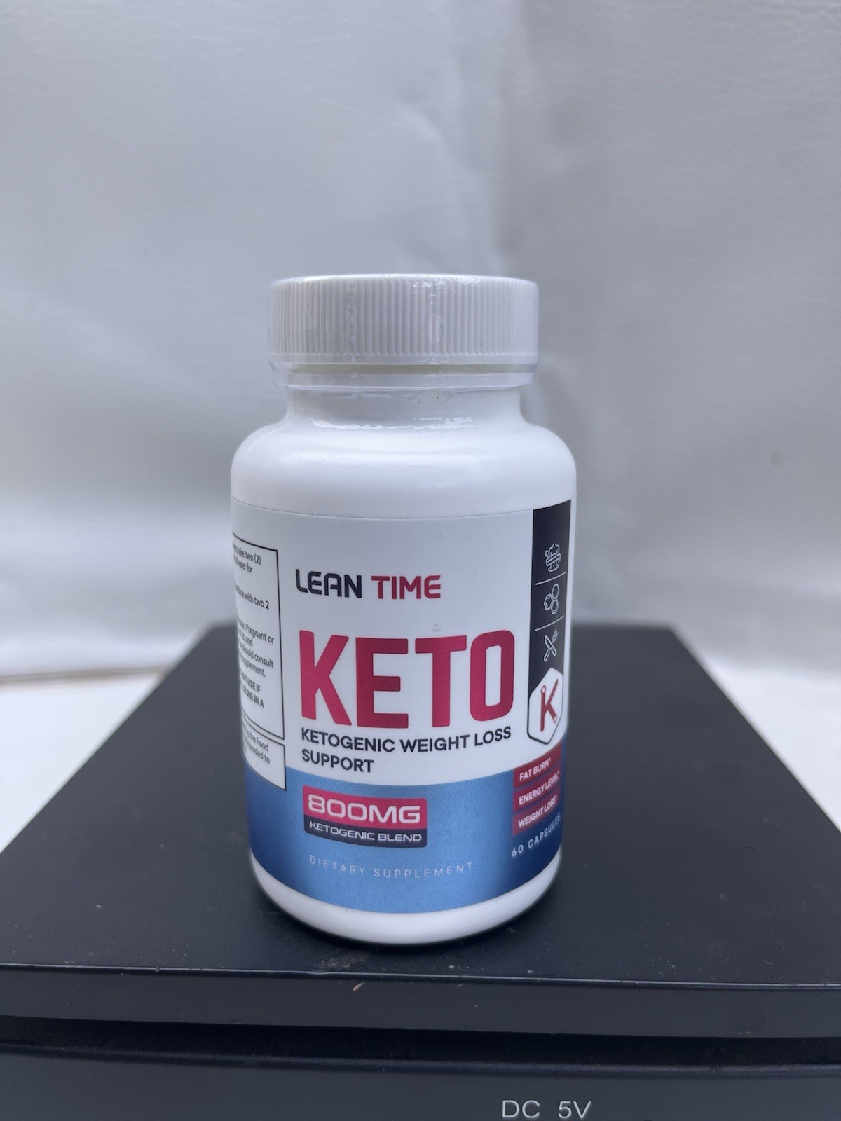 Lean Time Fat Burning Keto Pills Weight Loss Ketosis Nutrition 800mg 60 Caps Ea