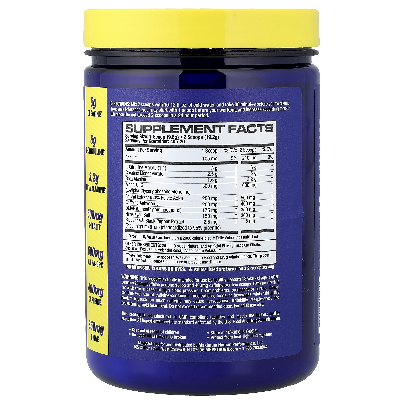 Strong AF™ Pre-Workout, Raspberry Lemonade, 13.5 oz (384 g)