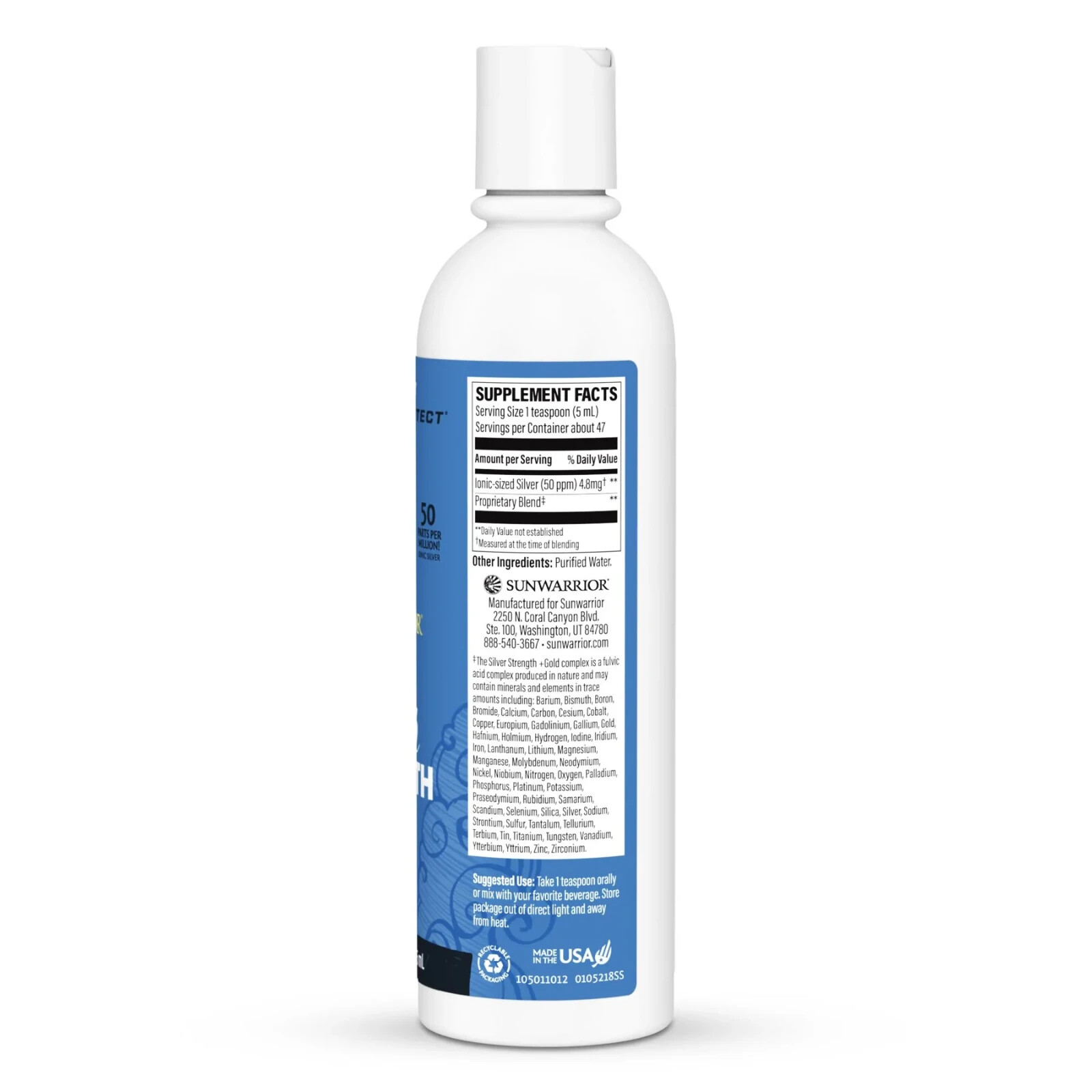 Sunwarrior – Silver Strength Gold, Fulvic Mineral Complex, Immune Support – 8 oz