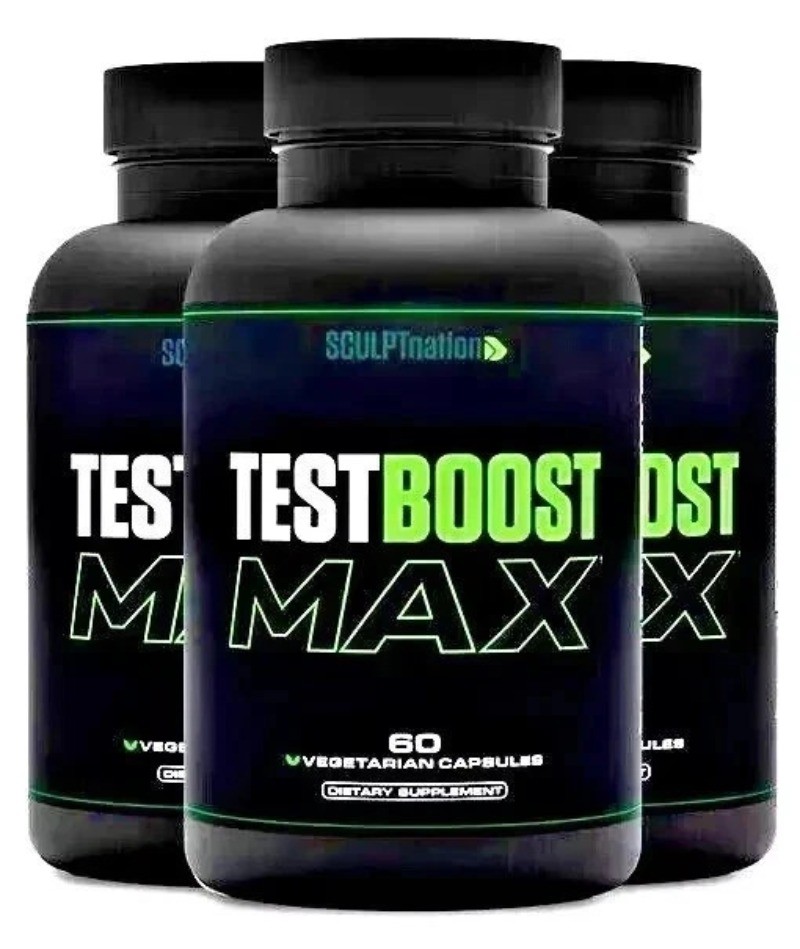 3x TEST BOOST Max Sculptnation Testosterone Build Muscle Men Fat weight Loss New