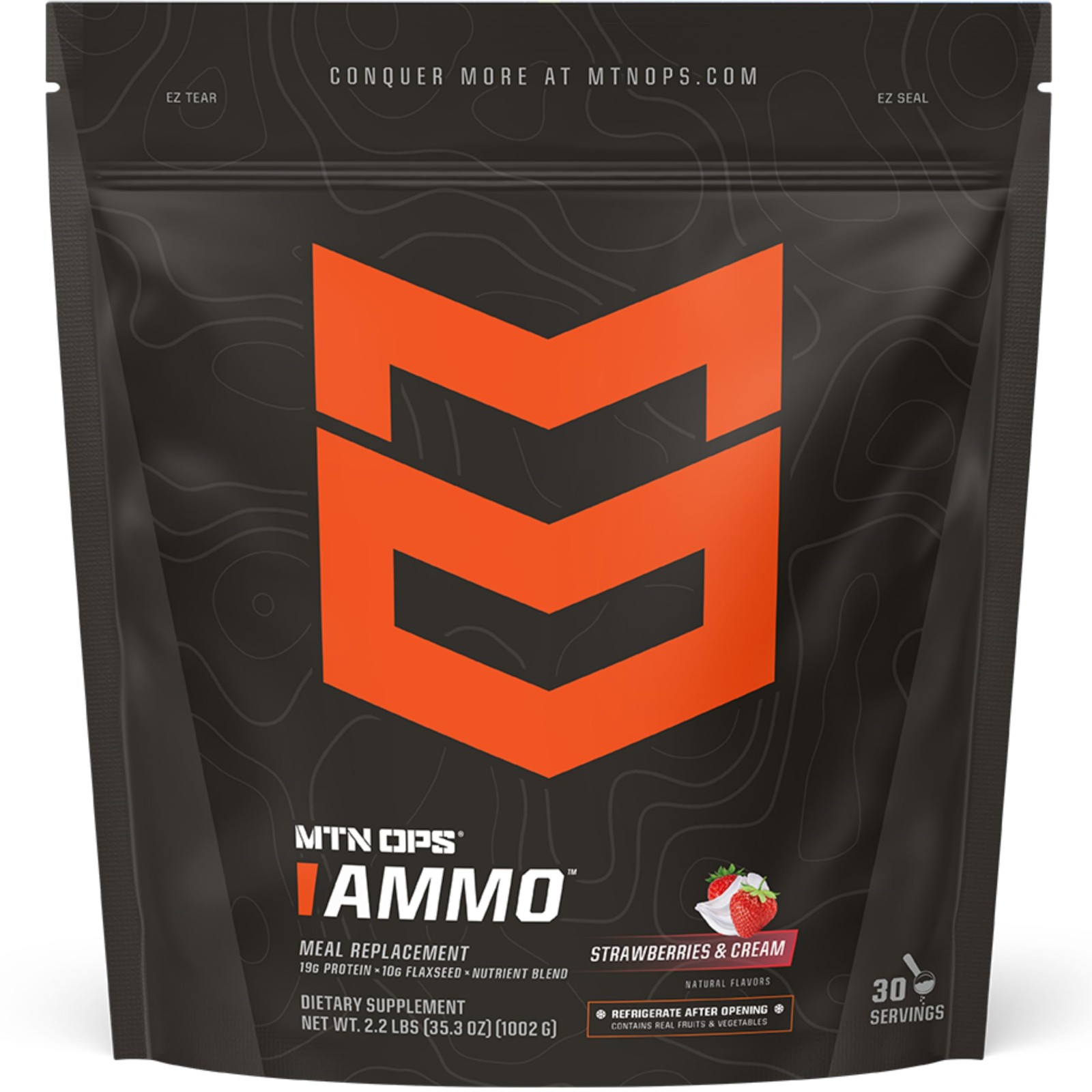 MTN OPS Ammo Meal Replacement Shake Powder – 19g Protein, 10g Flaxseed, 4.5g …