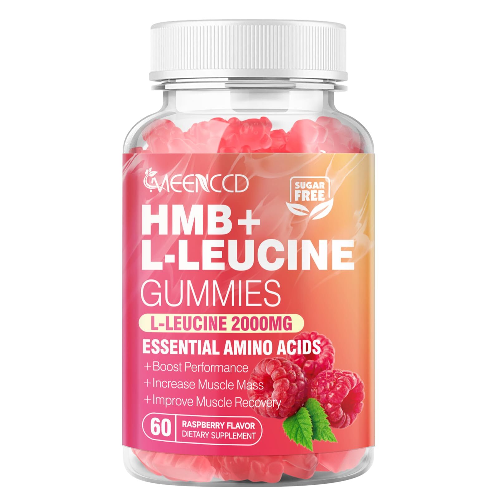 MEENCCD HMB and L-Leucine Gummies 3000mg HMB and Leucine Amino Acid for Muscl…