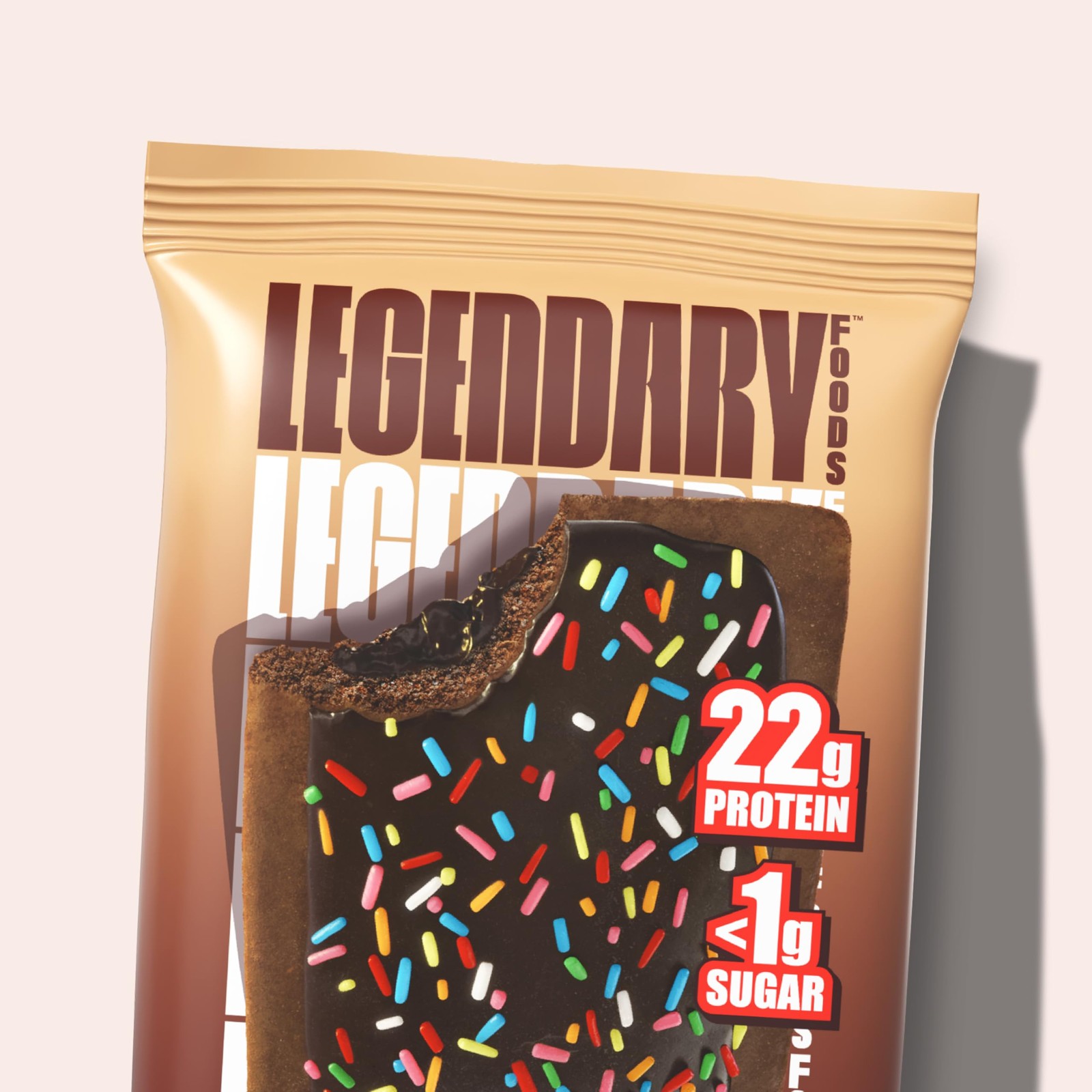 Legendary Foods Double Chocolate 22g Protein Pastry, Low Carb, 0g Sugar, Keto