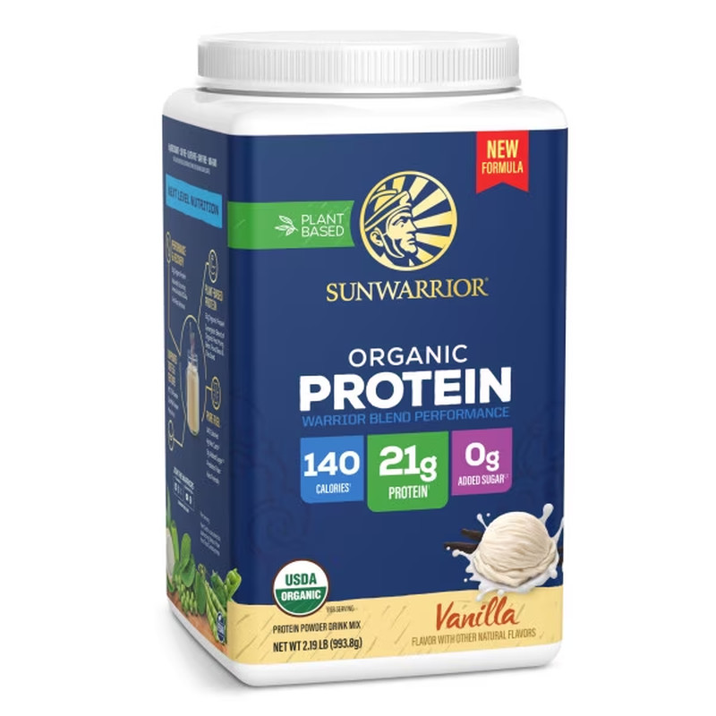 Organic Plant-Based Protein Powder for Performance 21G Protein | Bcaas Pea Fava