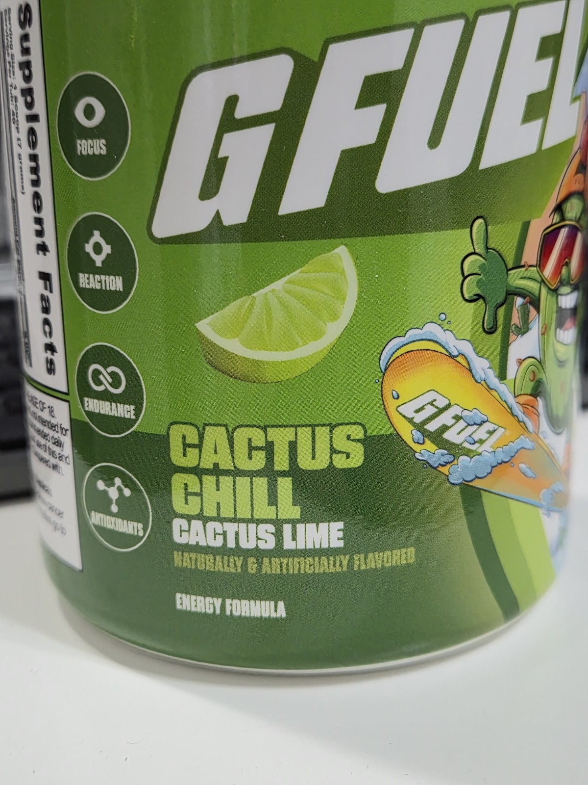 G Fuel Cactus Chill – Cactus Lime Flavor Energy Formula Powder Tub 40 Servings