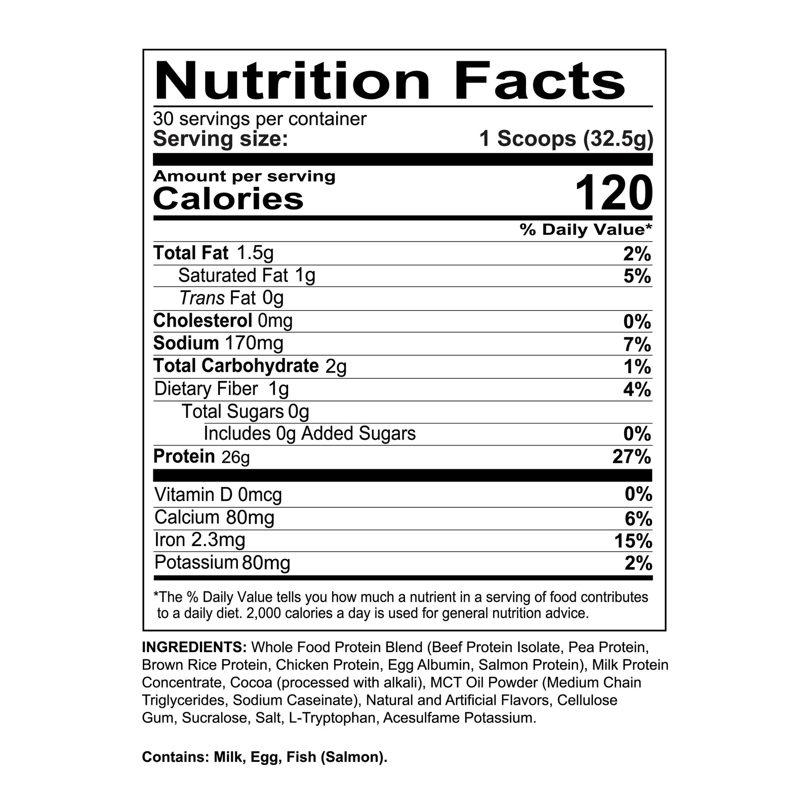 Redcon1 MRE Lite Whole Food Protein Powder, Fudge Brownie, 2.1 Pounds
