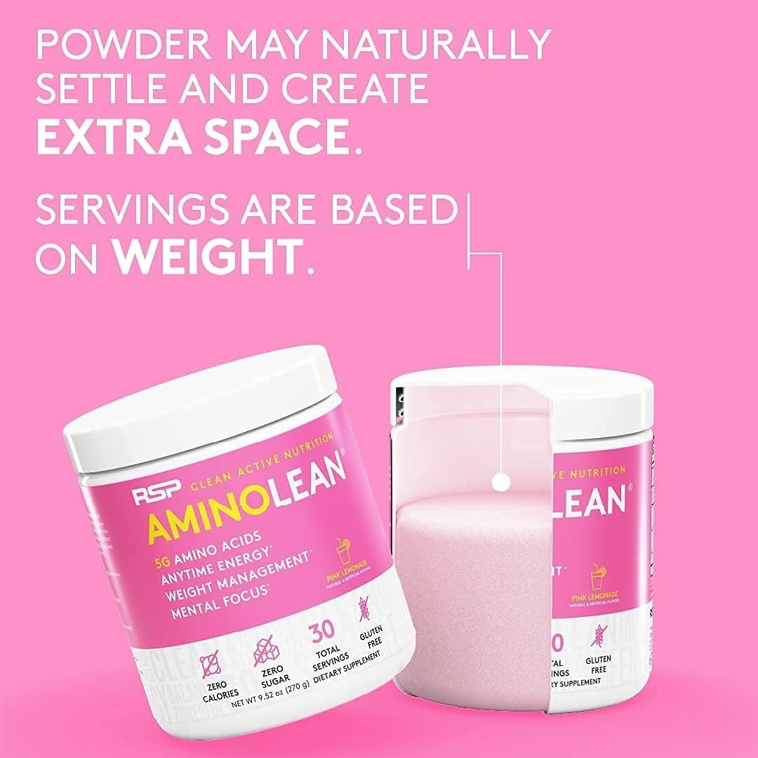 AminoLean Pre Workout Powder – Energy for Weight Management, 30 Servings