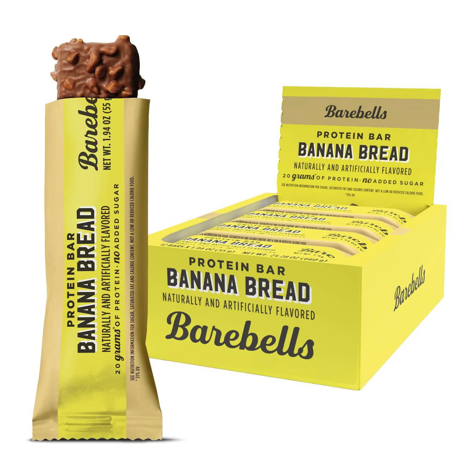 Barebells Protein Bar Banana Bread 12 Bars Barebell Bars NEW!