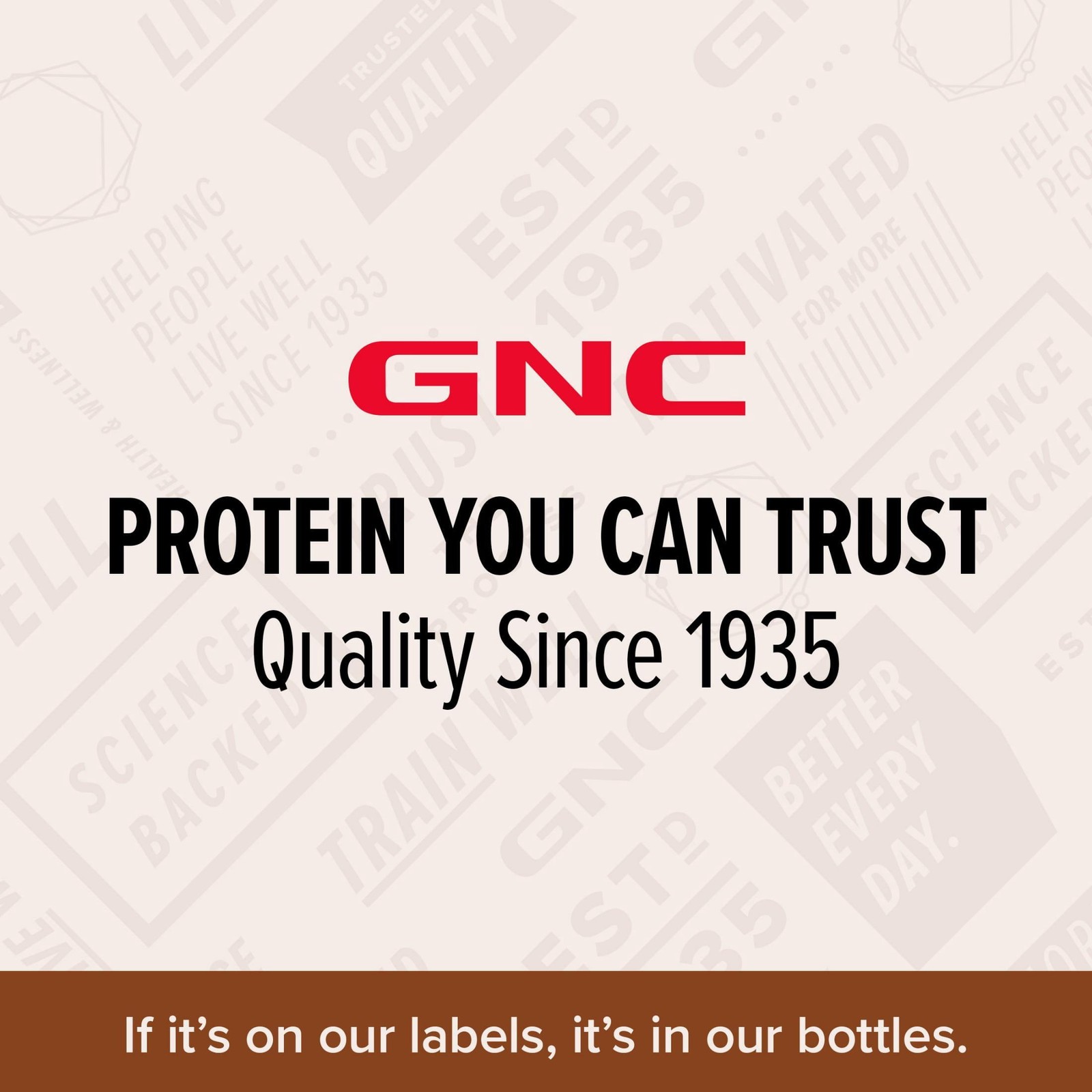 GNC Live Well Protein Powder, 25g Whey Protein, Rich Chocolate, Gluten Free, No