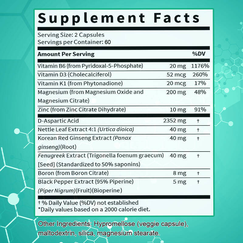 Natural Testosteron Booster Muscle, Energy & Performance Support Bodybuilding