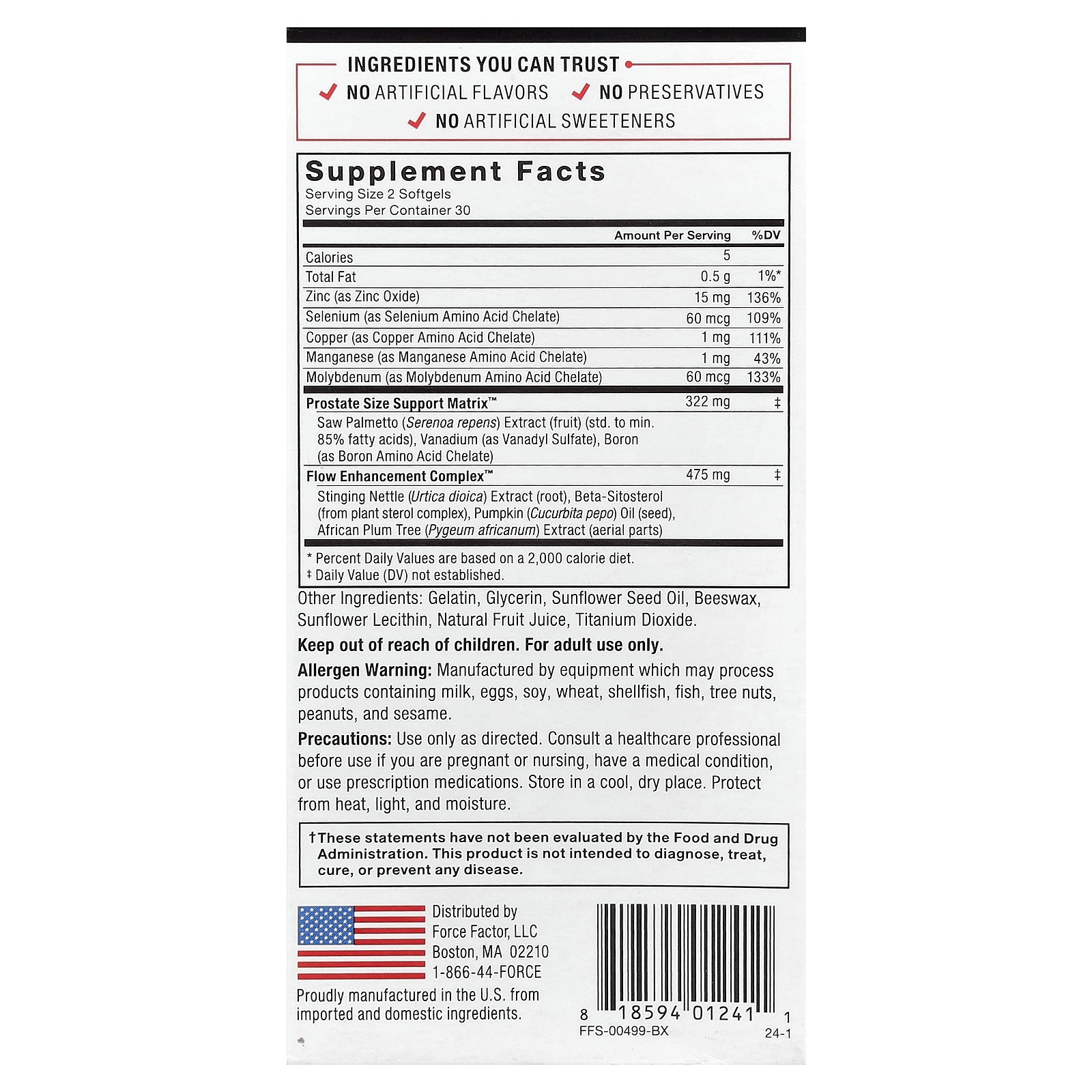 Prostate, Natural Prostate Health Solution, 60 Easy-To-Swallow Softgels