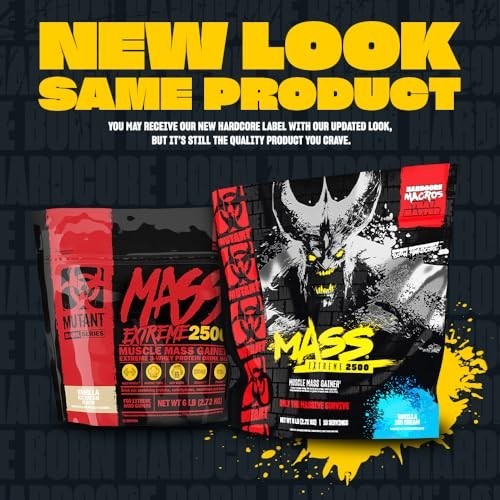 Mutant Mass Extreme Gainer – Whey Protein Powder – Build Muscle Size and Strengt
