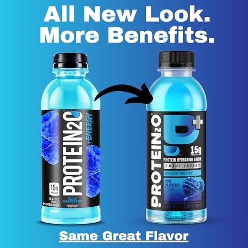 Protein2o Whey Protein Isolate Energy Drink Variety Pack 16.9oz 12 Pack Sugar Fr