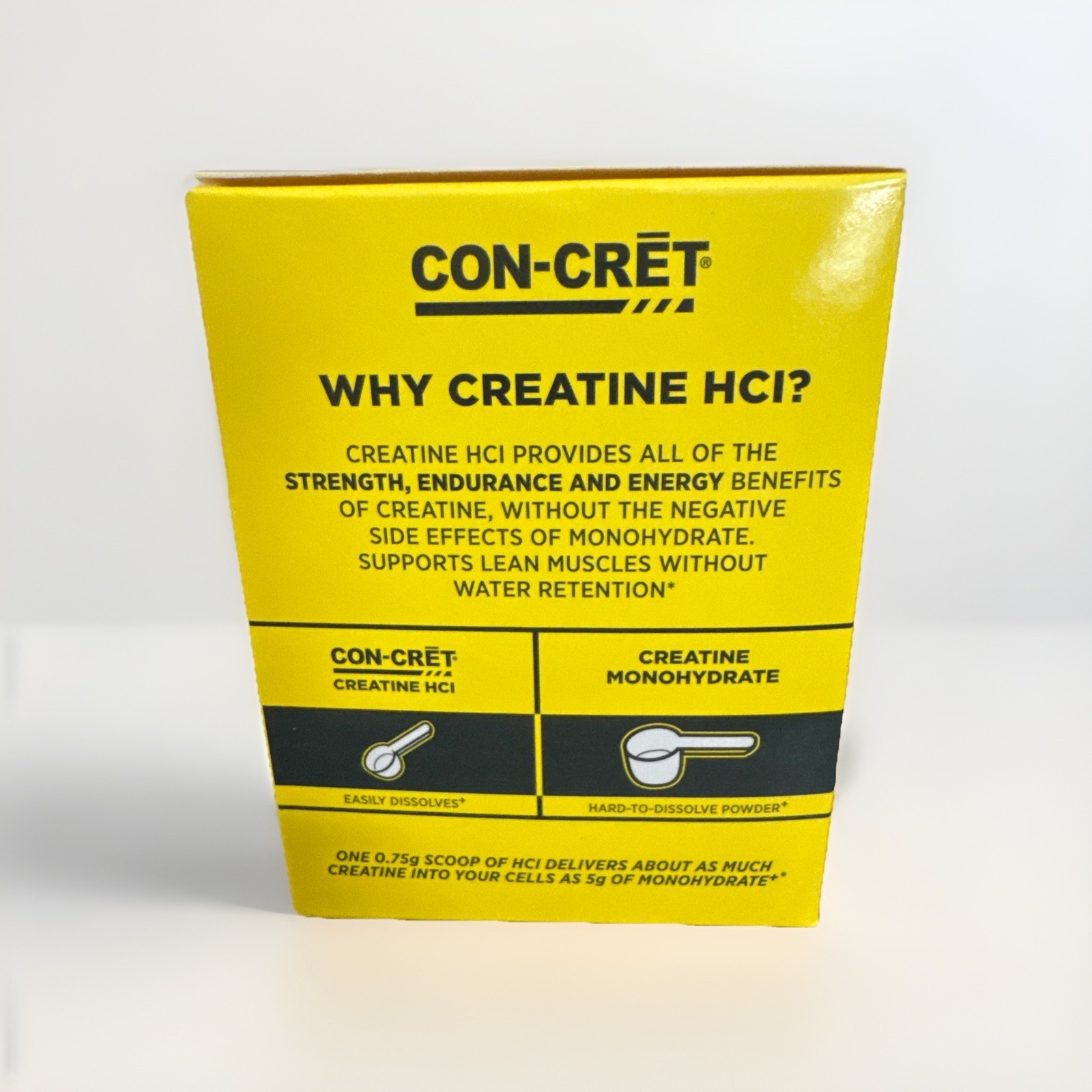 CON-CRĒT® Creatine HCl Powder Concentrate Lemon Lime 4.5 Oz