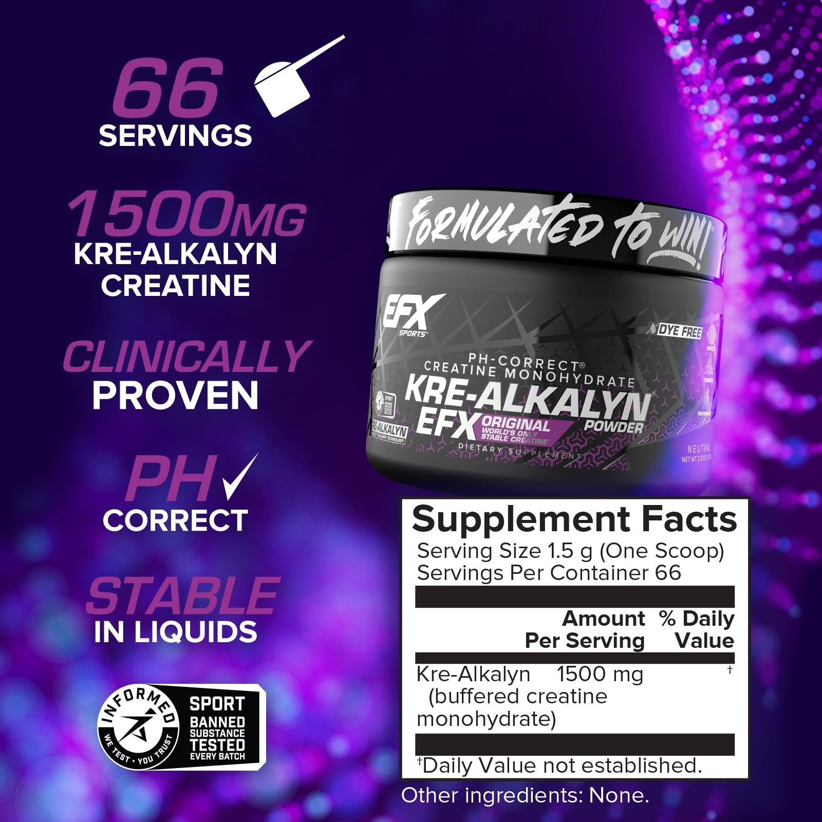 Kre-Alkalyn EFX Powder | pH Correct Creatine Monohydrate Powder Supplement | …