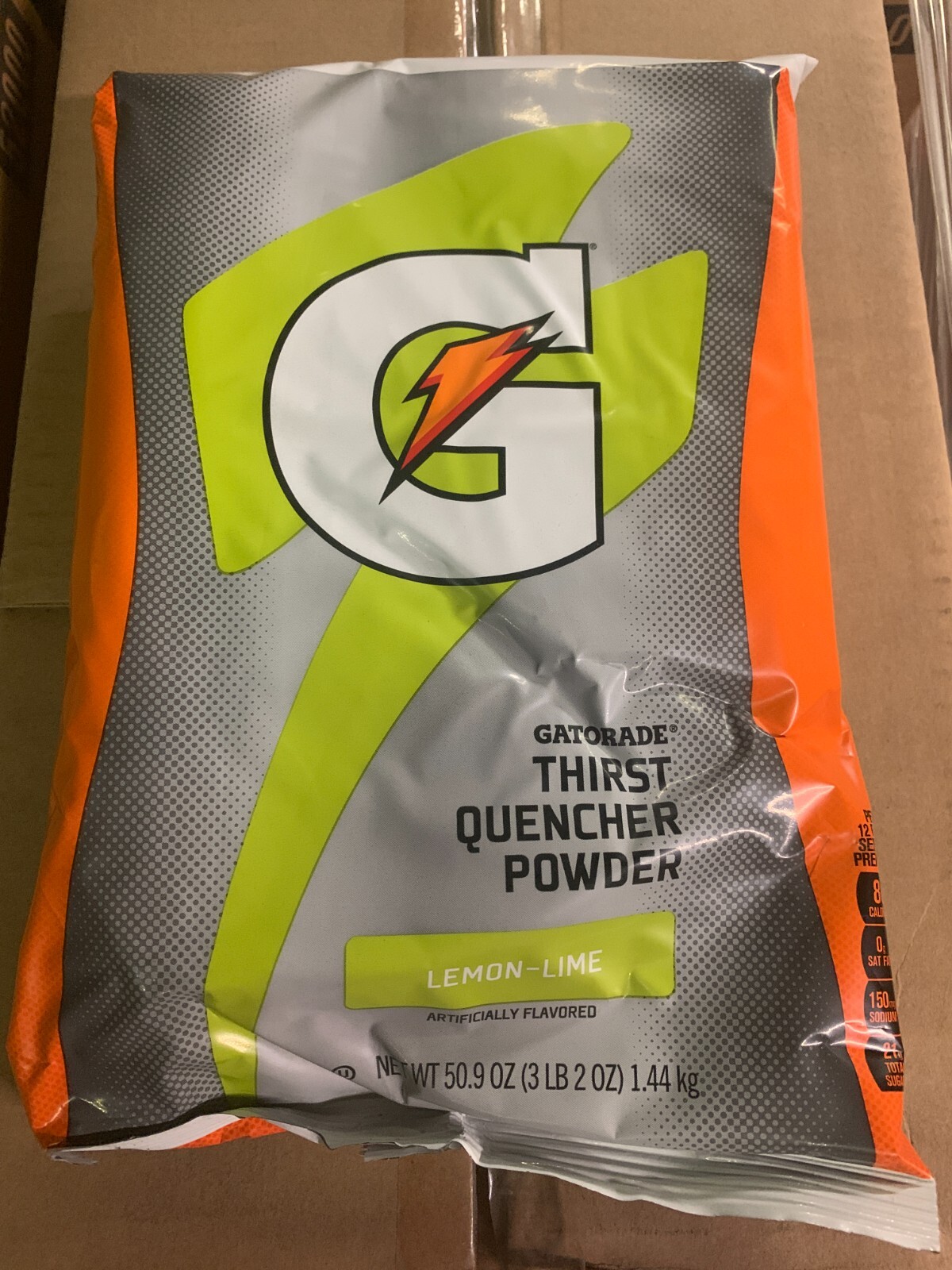 GATORADE POWDER, LEMON LIME THIRST QUENCHER, 2pks- 50.9oz each 6 Gallon each