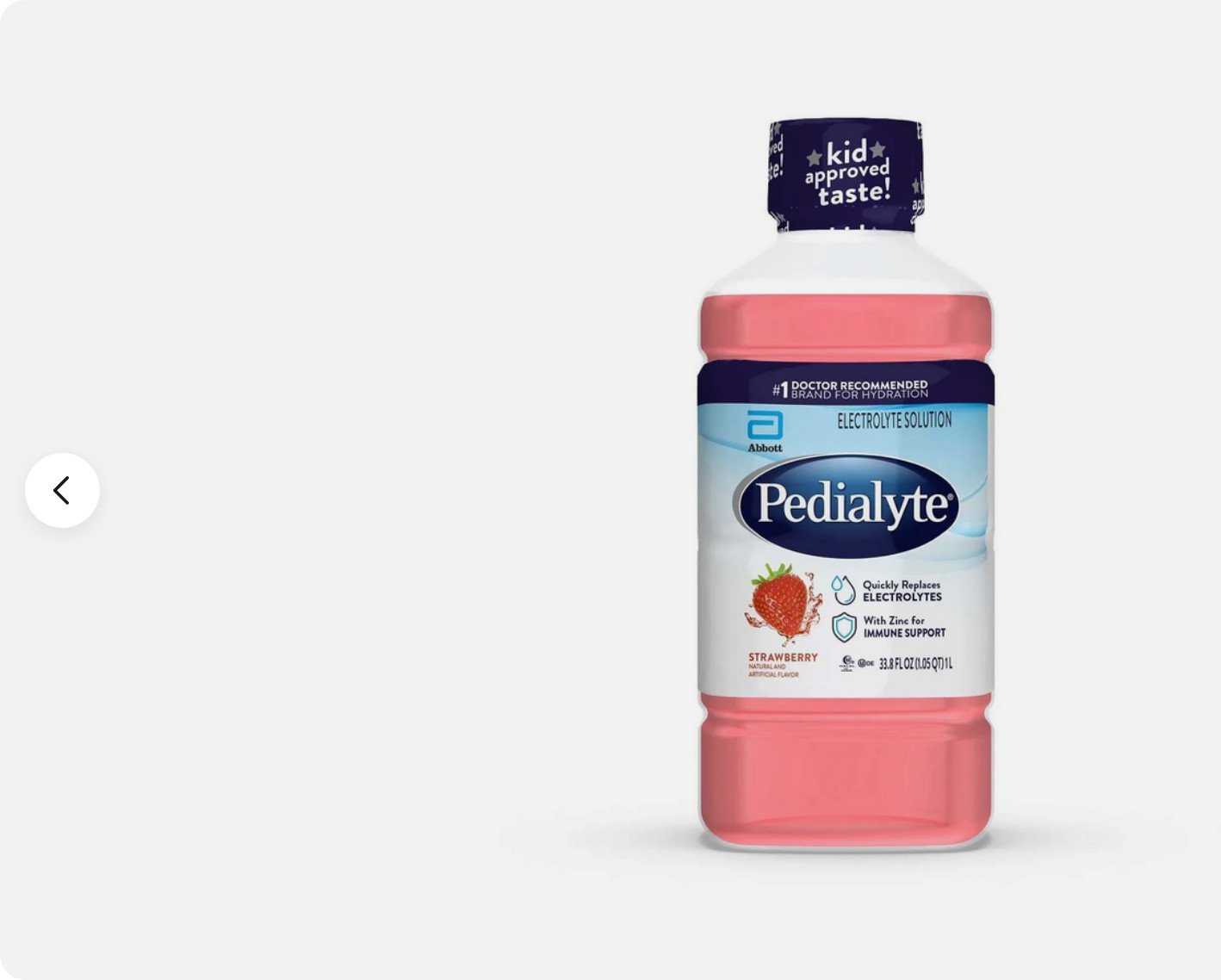 4 Pack Pedialyte Electrolyte Drink 33.8oz 1L Hydration Solution Choose Flavor N