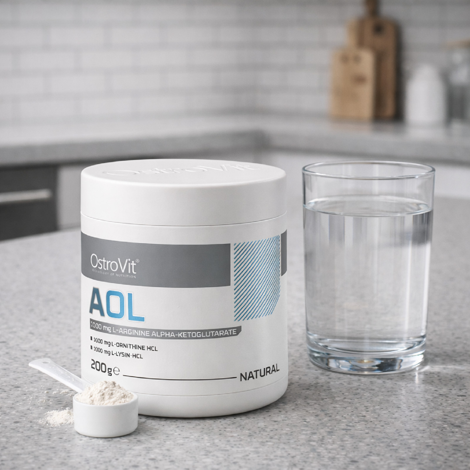 OSTROVIT AOL POWDER 200G – L-Arginine L-Ornithine L-Lysine – Muscle Mass Growth