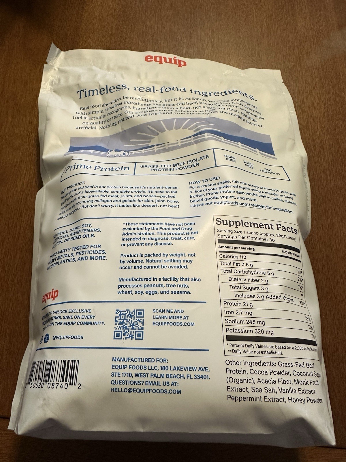 Equip Prime Protein Chocolate Mint 1.96 Lbs 3/28