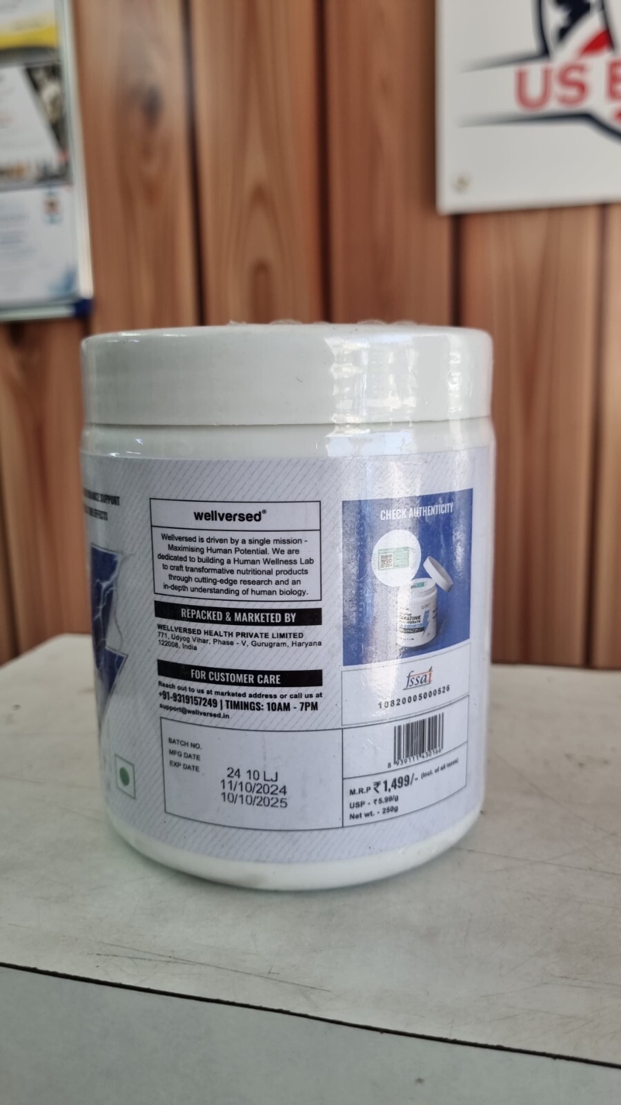 MICRONISED Creatine For Muscle Growth 250 gm