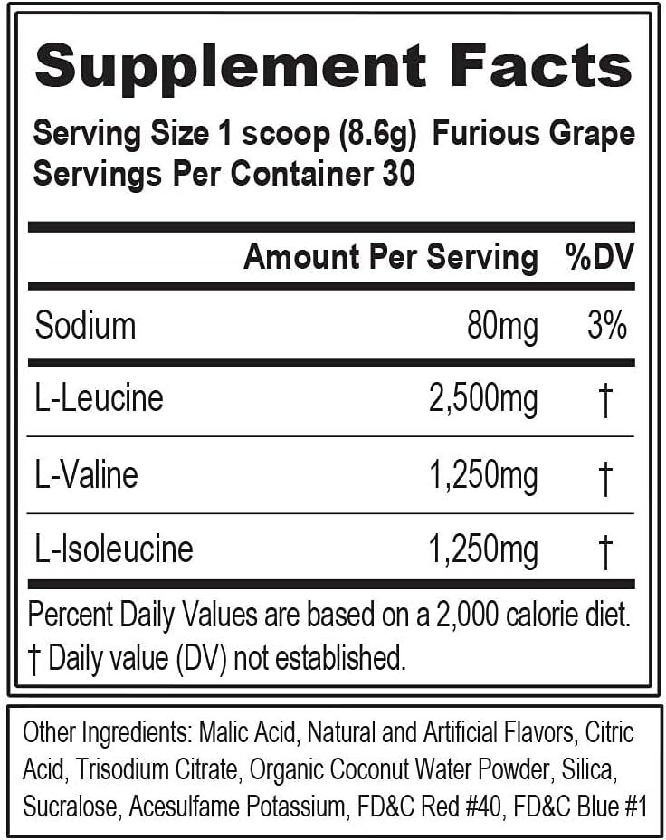 EVL BCAA5000 240ct, Branched Chain Amino Acids, Muscle Building, Endurance