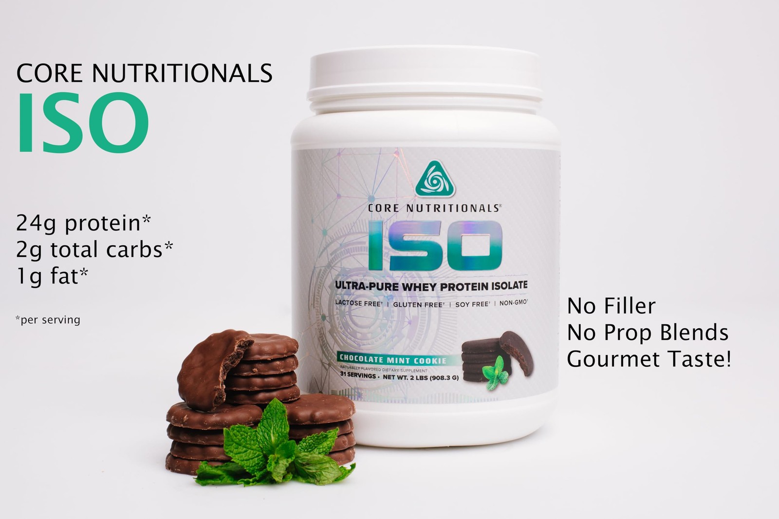 Core Nutritionals Iso Whey Protein Isolate | Lactose, Gluten, Soy Free | 100…