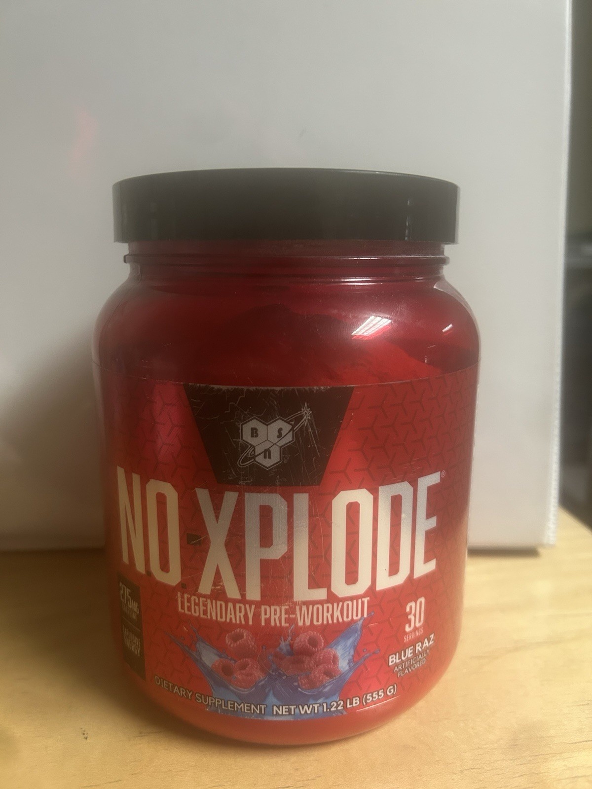 BSN No-Xplode Advanced Strength Supplement – Blue Raspberry (30 Servings)