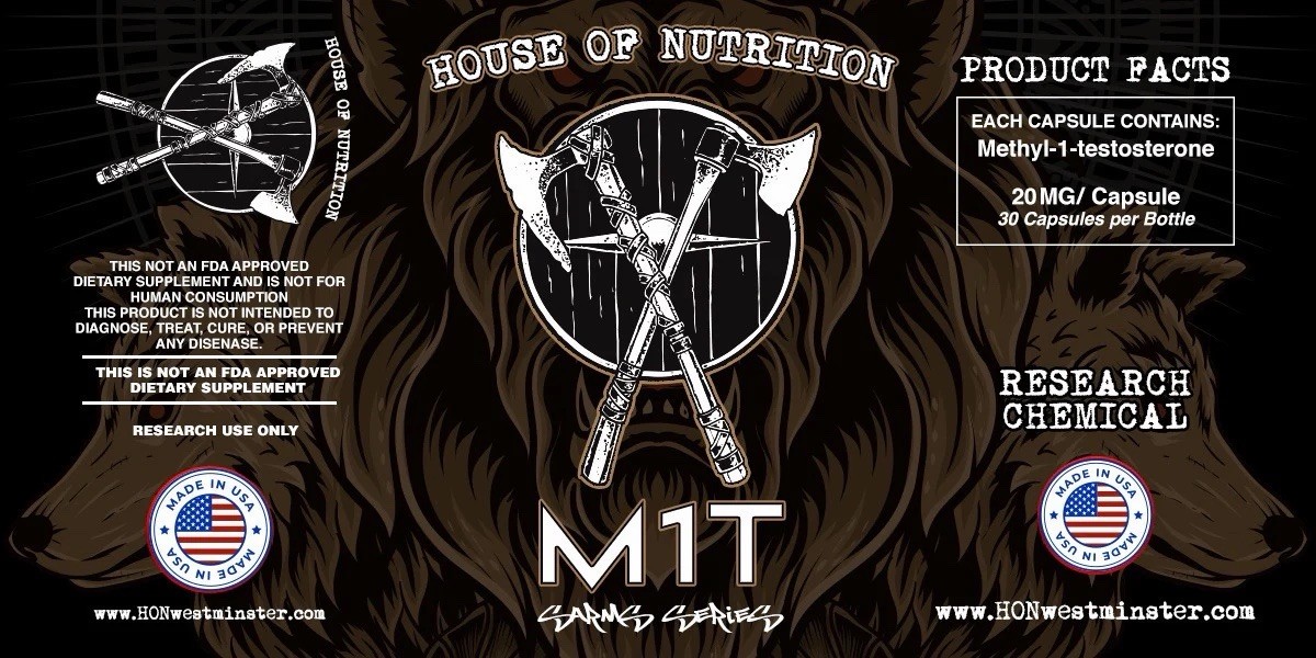 *HARDCORE* MethyI1T PH (30 Caps x 20mg) | Old School Muscle Mass | FREE SHIPPING
