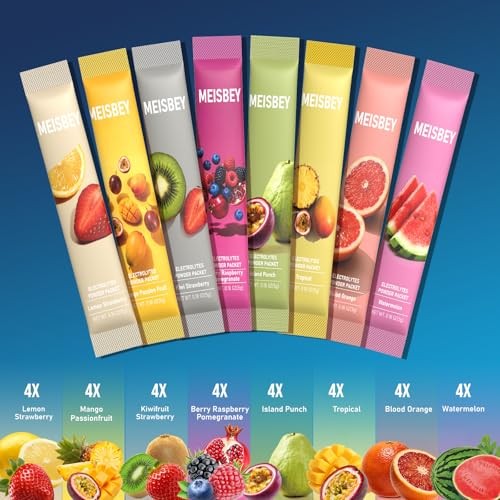 Electrolyte Powder Packets – 32 Sticks Sugar Free Hydration Packets, 32sticks