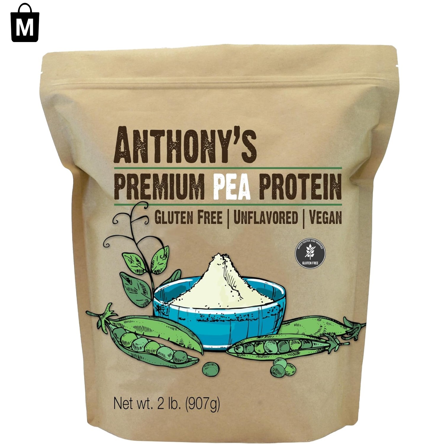 Plant-Based Pea Protein 2 lb – Unflavored & Gluten-Free Fitness Booster