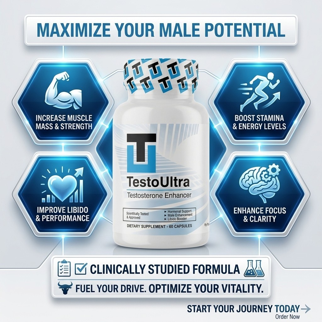 TESTOULTRA TESTOSTERONE BOOSTER Libido Stamina Energy Power /60 CAPS