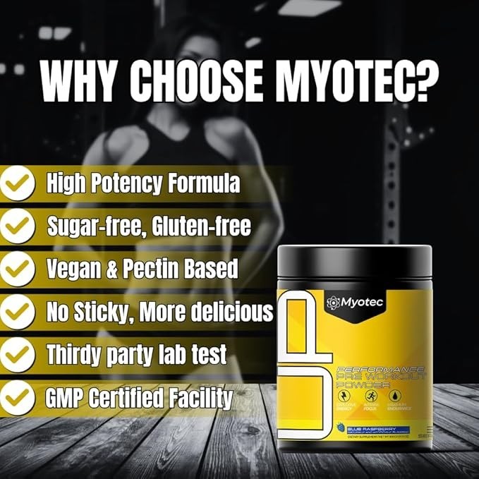 UP Mid Stimulant Pre Workout Powder, Energy Focus Pumps, Loaded with Caffeine Be