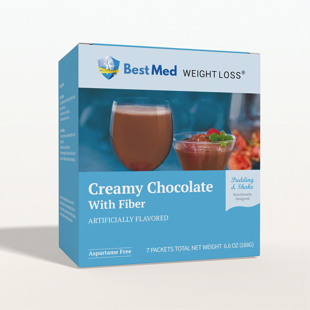 BestMed – Creamy Chocolate with Fiber | Pudding & Shake | Aspartame Free 7/ct
