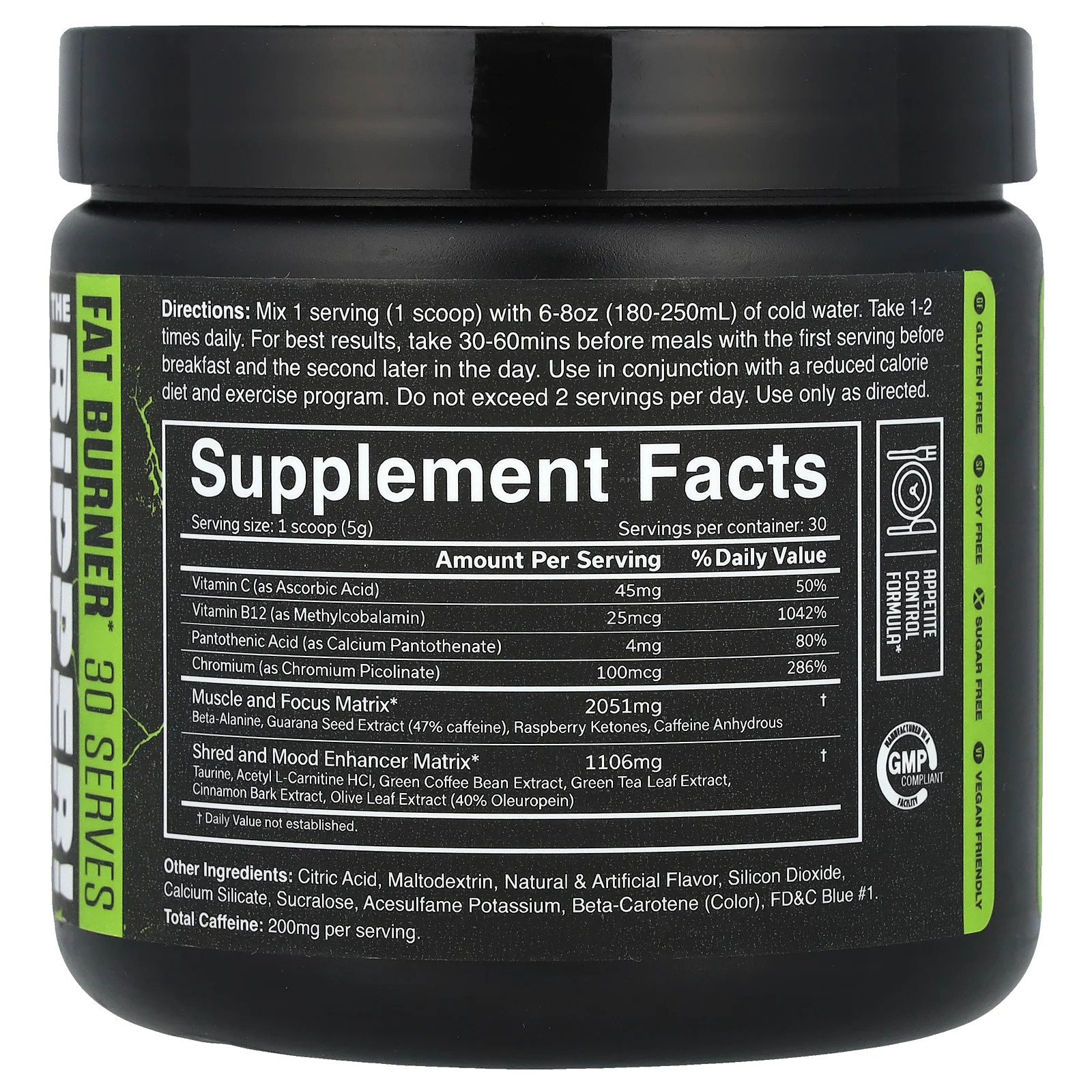 Cobra Labs The Ripper Fat Burner Razor Lime 0 33 lbs 150 g GMP Quality Assured