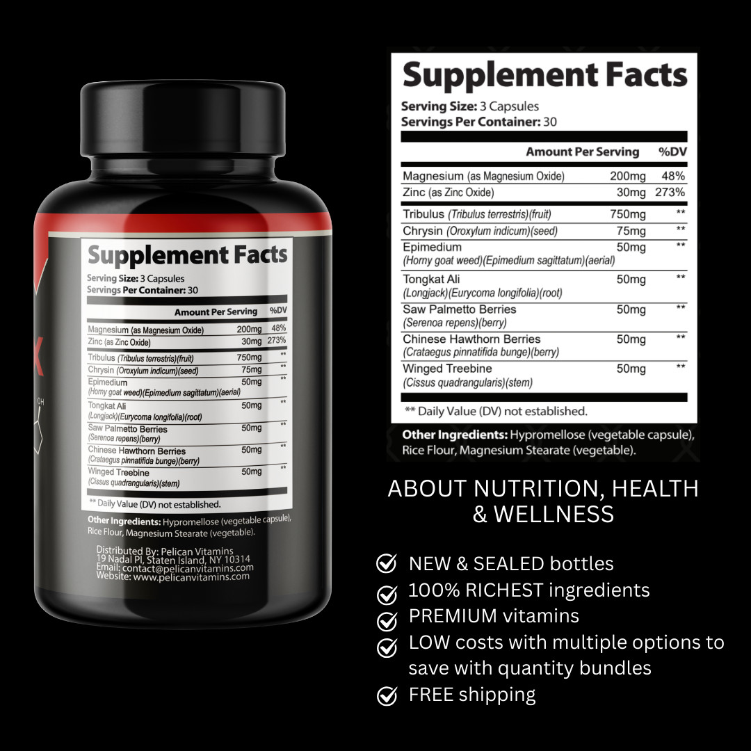 Test Max- Bodybuilding & Men’s Health Support- 12 Bottles- 1080 Capsules